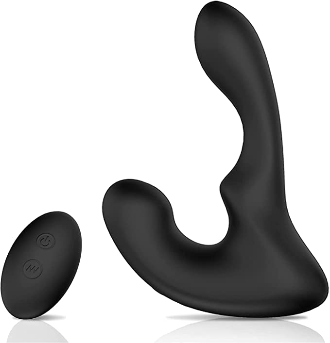 PHANXY Wave-Motion 振动前列腺按摩器遥控 9 速 G 点振动器肛门性玩具，适用于男士、女士和情侣A