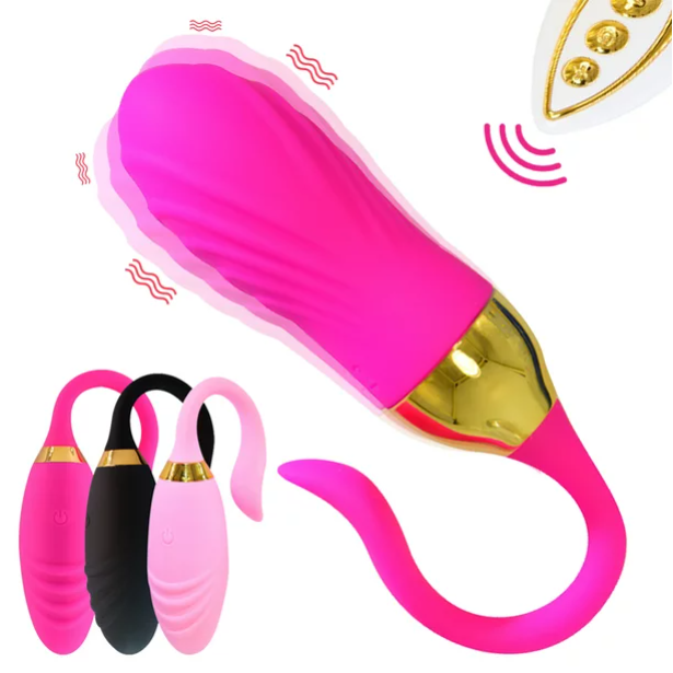 Imimi 内裤无线遥控振动器振动蛋可穿戴球振动器 G 点阴蒂按摩器成人女性性玩具（玫瑰红）