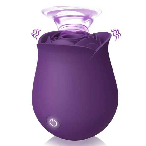 DARZU Rose 女性性玩具 - 振动器和成人性刺激器女性性快感工具-紫色