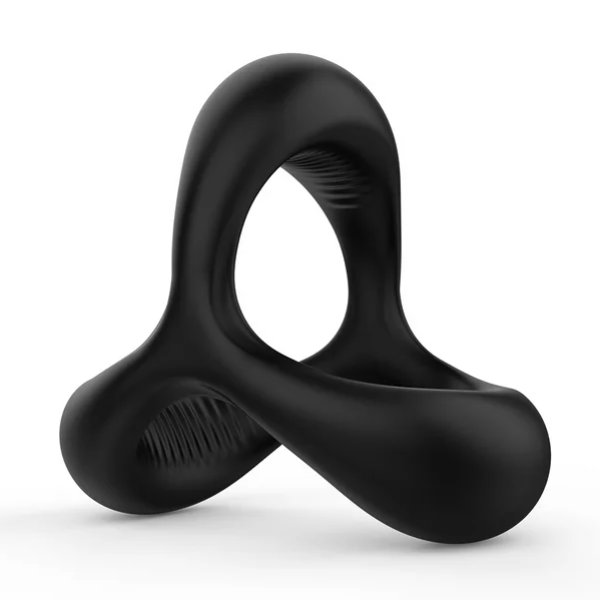 Qi-EU 男士硅胶阴茎环，3 合 1 超柔软阴茎环情侣成人性玩具，用于增强勃起